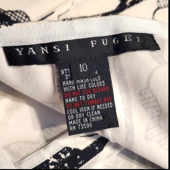 Yansi Fugel Skirt size 10 Black and white Very good condition - Picture 4 of 12